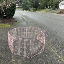 Small Dog Cat Rabbit Bunny Kennel Pet Travel Playpen Collapsible 48” by 48” by 24” High