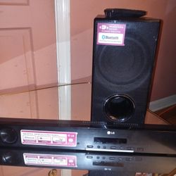 LG Sound bar & Subwoofer With Remote
