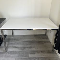 White Office Desk (2 Available $75 Each Or 2 $100)