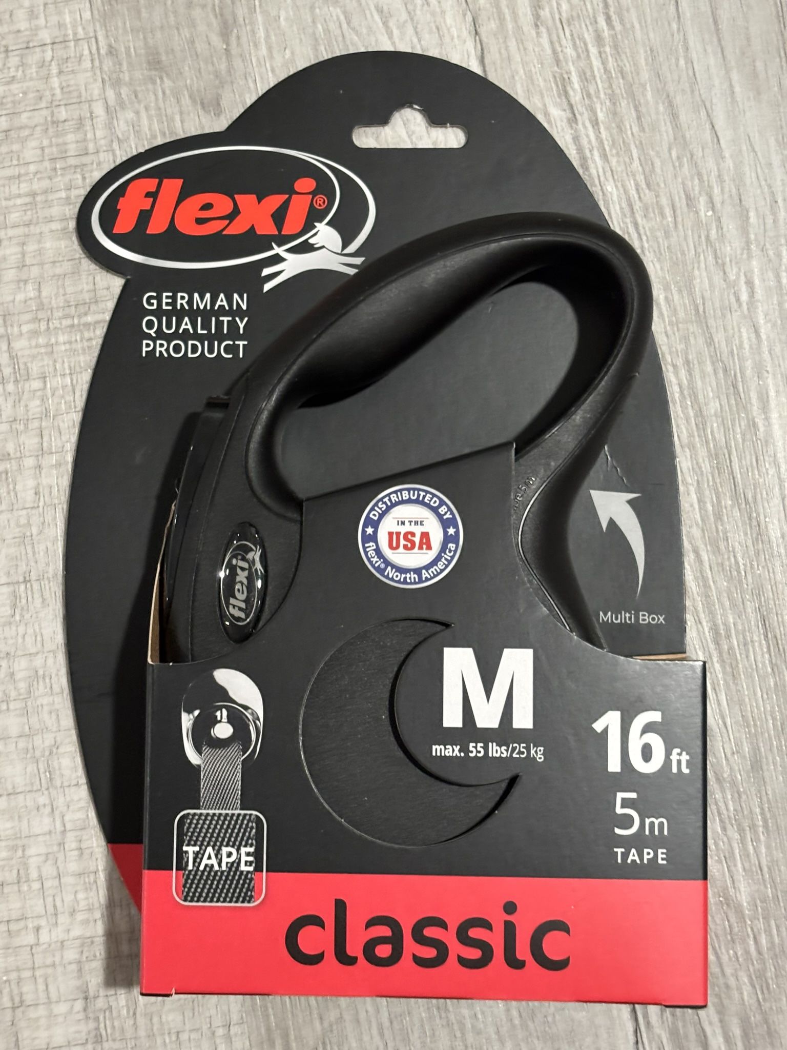 New FLEXI Classic Tape Retractable Dog Leash – 16 ft.