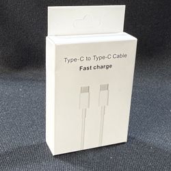 Type-C to Type C Cable (Fast Charge)