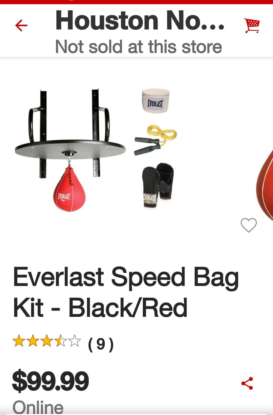 EVERLAST speed Bag kit new