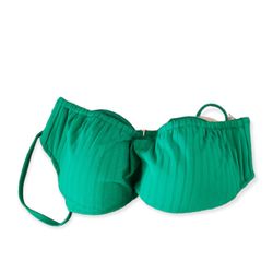 Women's Lightly Lined Cut Out Bralette Bikini Top - Shade & Shore Green