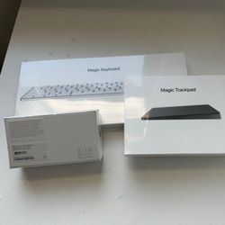 Apple Keyboard, Magic Mouse And Track Pad Brand New Sealed Pack