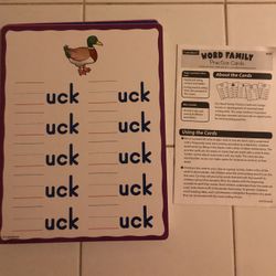 Word Family Activity 