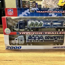 NFL Dallas Cowboys Tractor Trailer Toy  Collectible