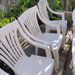 6.    Large Plastic Chairs. 