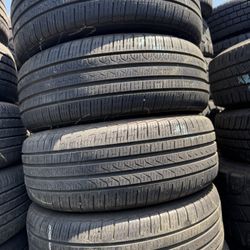 225 50 18 Vendo Un Set De Llantas Usadas En Excelente Condición Marca PIRELLI 