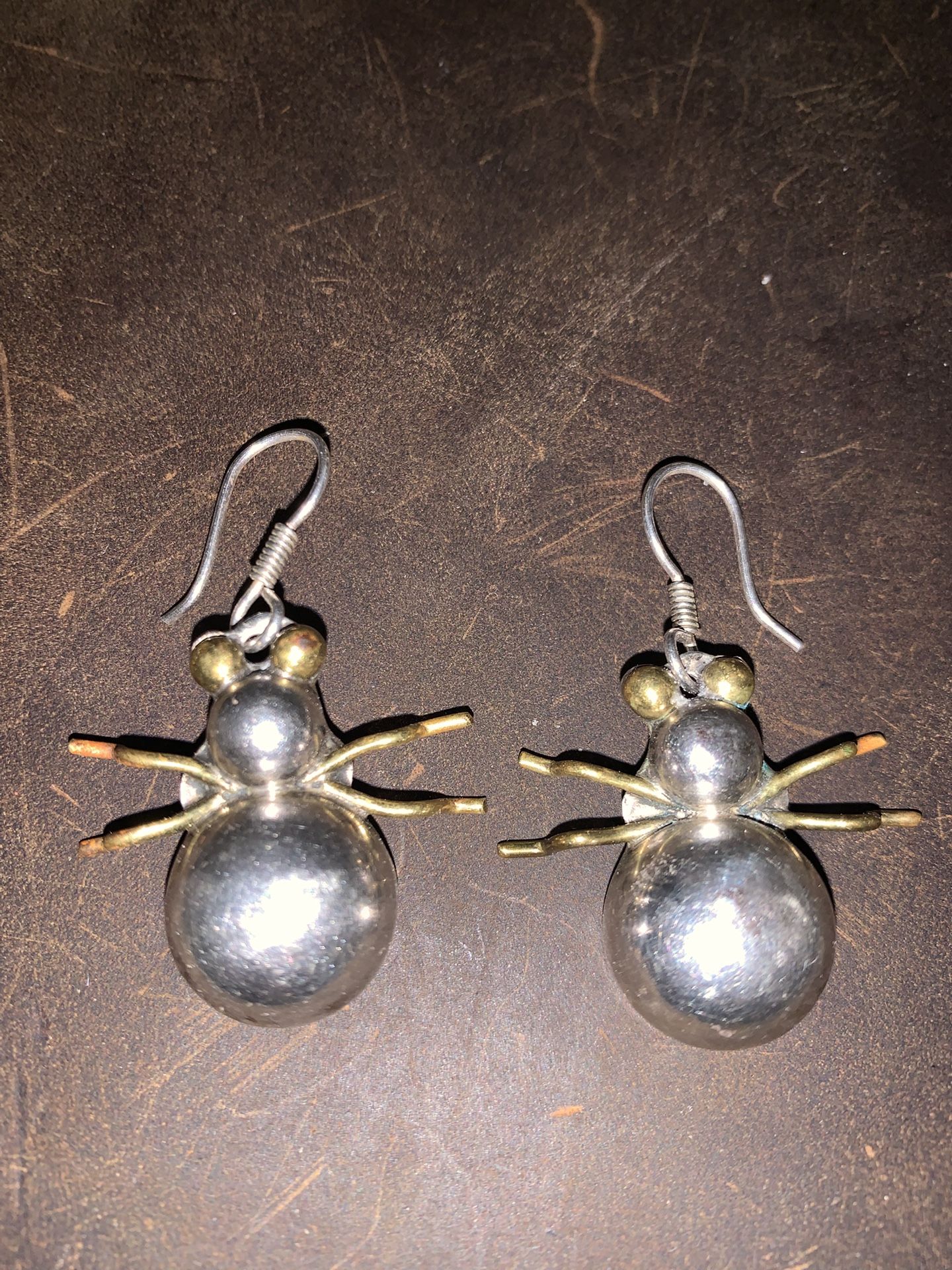 Taxco 925 Sterling Silver Spider Earrings