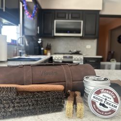 Brand New Leather Shoe Shine Kit