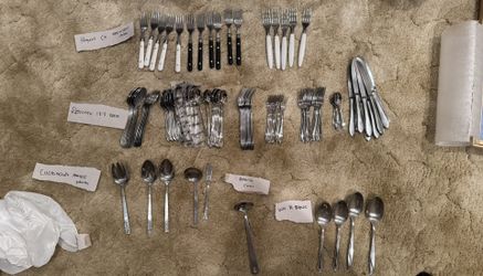 Lot Of Vintage silverware