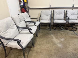 metal chairs