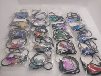 Colorful Cross Necklaces Set Of 47 Pieces 