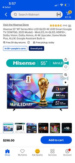Hisense 55 Roku tv