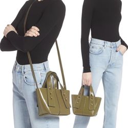 Frame Les Second Mini Crossbody Bag- Desirable Color, Olive Green