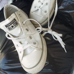 Youth Leather Converse Size 3