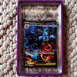 Pokemon Phantasmal Flames Charizard Tag 10 Slab