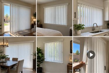 🏠 Título Designer’s Touch Vertical Blinds 66” x 84” – NEW / NUEVAS 💰 Precio $50 each / cada una 3–4 units: $45 each 5+ units: $40 each 📋 Descri