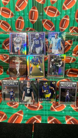 Nfl lot featuring Cam Ward Hyper and Tyler Shough Rookies