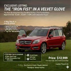 2015 Mercedes GLK 350 Red