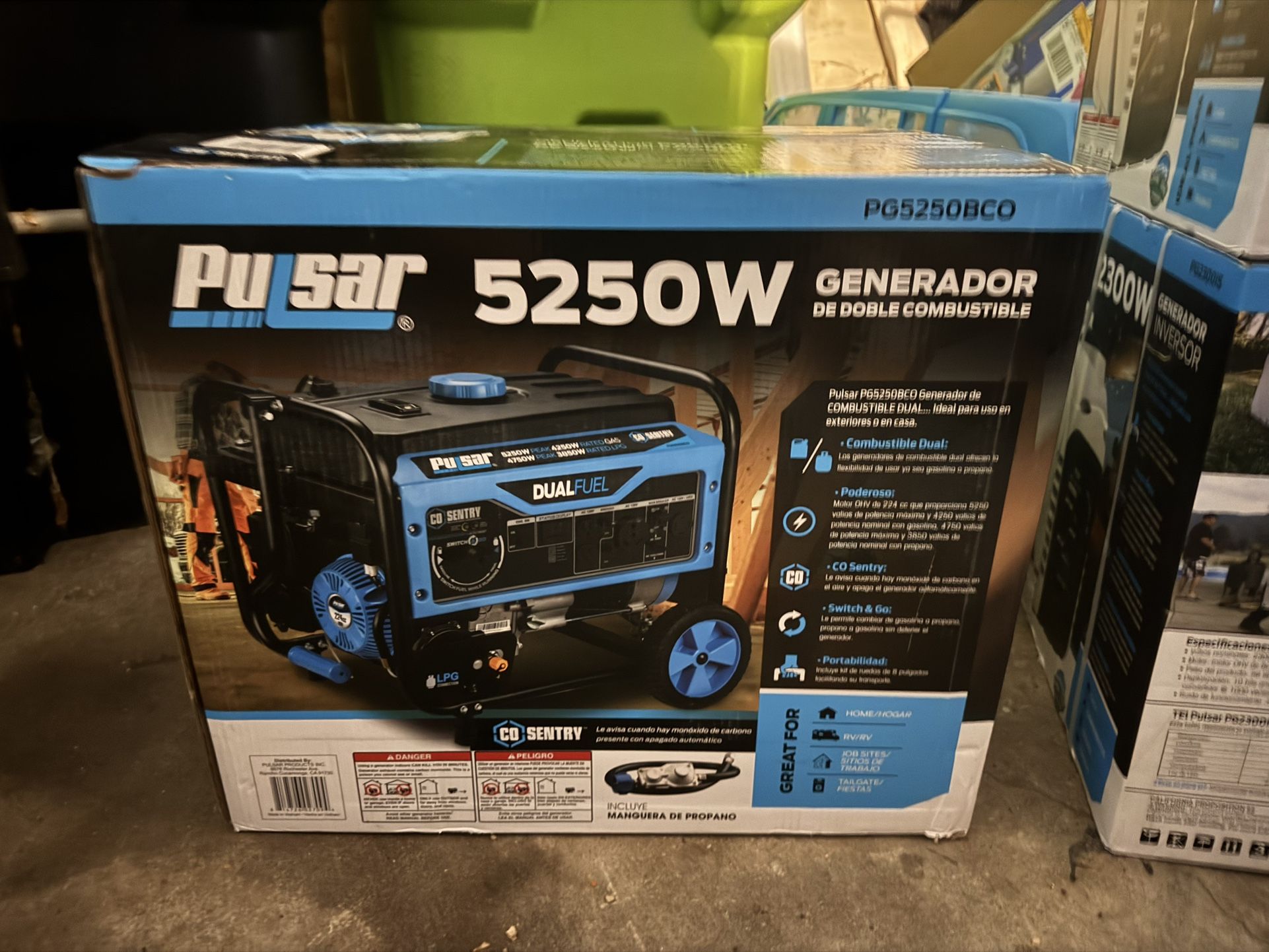 Pulsar 5250 Duel Fuel Generator . Brand New In Box