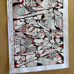 Wall Art - Abstract Handmade Drawing 16x12"