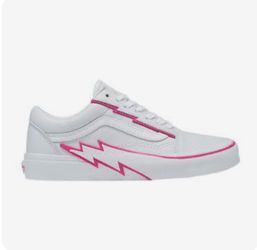 NEW Vans Old Skool Bolt sneakers unisex men’s 11.5 Women’s 13 Pink and White Leather NWOB