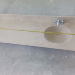 sink faucet  chrome  2  + granite top