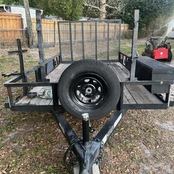 6X12 ANDERSON SINGLE AXLE OPEN TRAILER