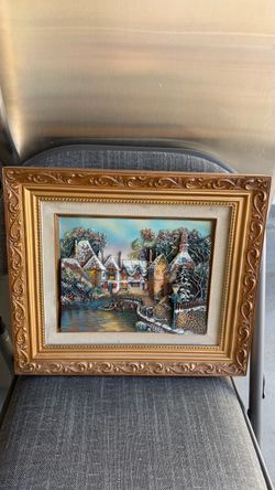 Vintage 3D relief wall art