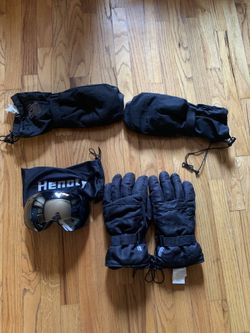 Snow Goggles And Two Pair Of Gloves