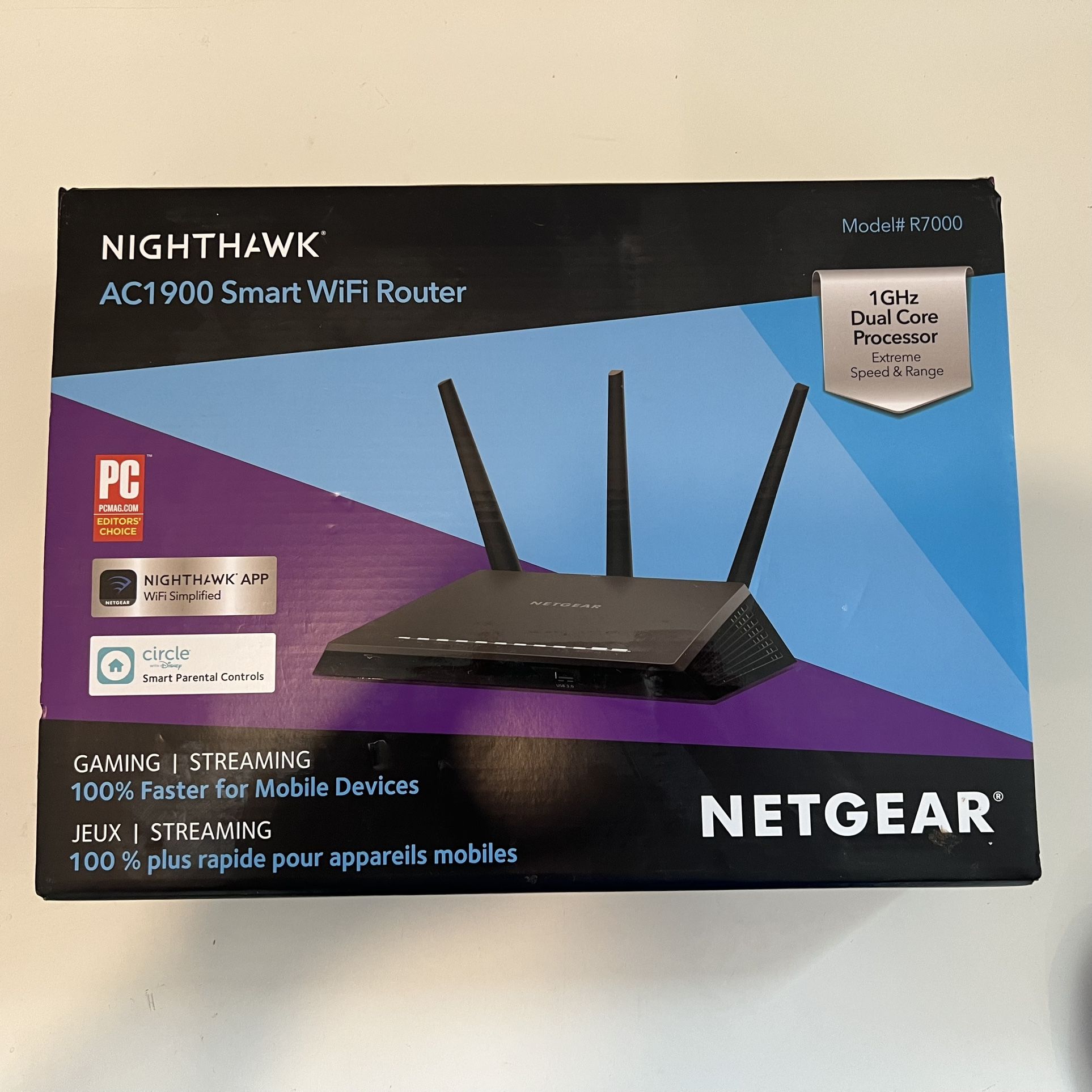 Netgear Nighthawk AC1900 Smart Wifi Router (Model R7000)