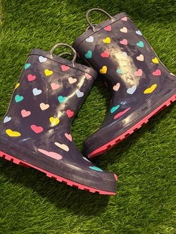 Rain boots kids size 5y used no box