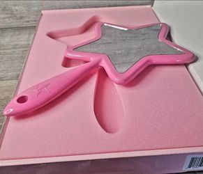 RARE Jeffree Star Cosmetics Pink Star Hand Mirror Glossy HOT PINK VHTF