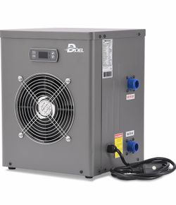 DOEL 12000 BTU Mini Swimming Pool Heat Pump for Above-Ground Pools, 3.45 kW Electric Pool Heater with Titanium Heat Exchanger, 110V 60Hz