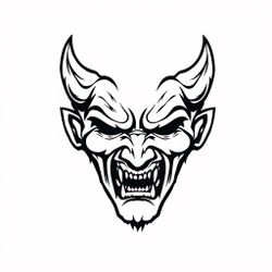 Devil decal sticker