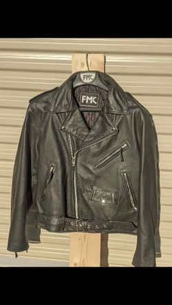 Leather Motorcycle Jacket XL, FMC