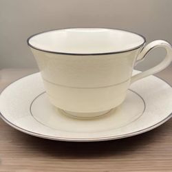 Set of 4 Noritake Ivory China Cup & Saucer "Sorrento" #7565
