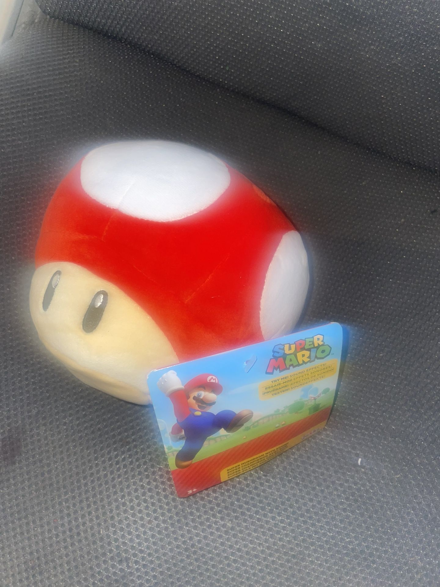 World of Nintendo Super Mario Red Power Up Mushroom SFX Plush