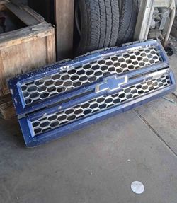 Chevrolet Truck Front Grille Blue Chrome