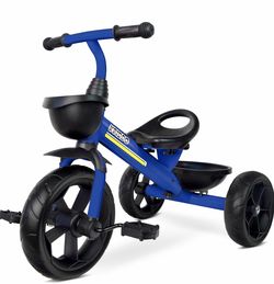 KRIDDO Toddler Tricycle – Blue Sport Trike for Ages 2–5 – Excellent Condition