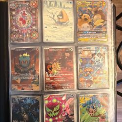 Pokemon binder lot of Scarlet and violet and Mega era. Feel free to offer