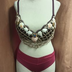 Ladies "New" Hand Designed Mermaid Top, 36 C, Seffner FL 