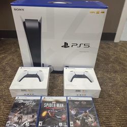 ❗️Brand New Console Disc Version 3 Games + 2 Controller Bundle❗️