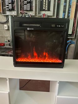 Fireplace cabinet room heater