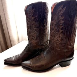 Lucchese Corbin Goat Cowboy Boots 10.5 D