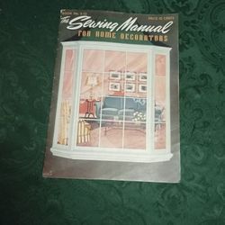 Vintage 1943 Magazine/ The Sewing Manual/ For Home Decorations