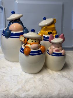 Winnie the Pooh canisters set peek a boo