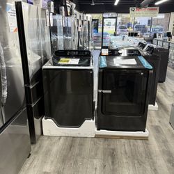 😍ON SALE NOW😍 SAMSUNG 5.4 CUBIC FT. TOP LOAD WASHER AND GAS DRYER LAUNDRY PAIR🔥