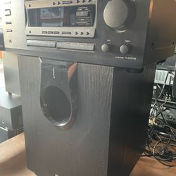 Onkyo Receiver With Large Powered Subwoofer 